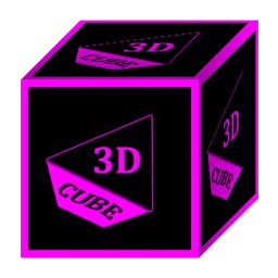 Icono de 3D Flat Magenta Icon Pack